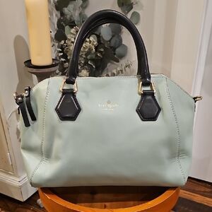 KATE SPADE Catherine Street‎ Pippa Dusty Mint Satchel Coastal Purse Preppy Chic